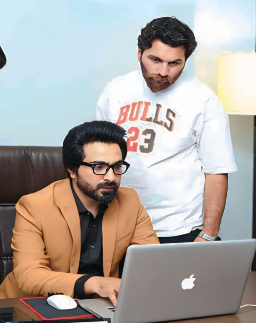 Fawad Mohsin with his team member