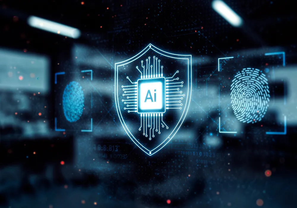 AI Cybersecurity Vector