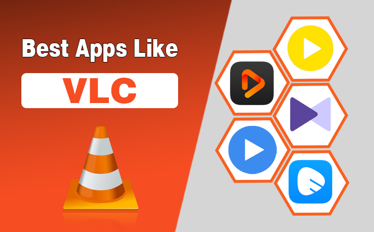 Best Apps Like VLC media player alternatives guide banner.