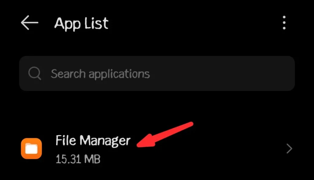 Choose the app you want to force quit