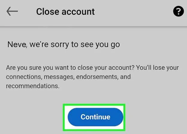 Click on “Continue”.