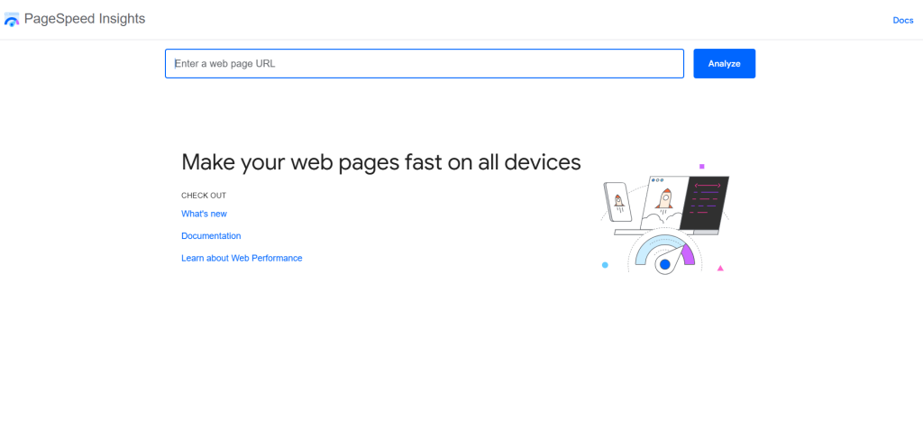 Enter your website URL and run the test
