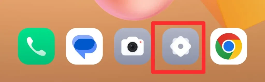 Find the settings