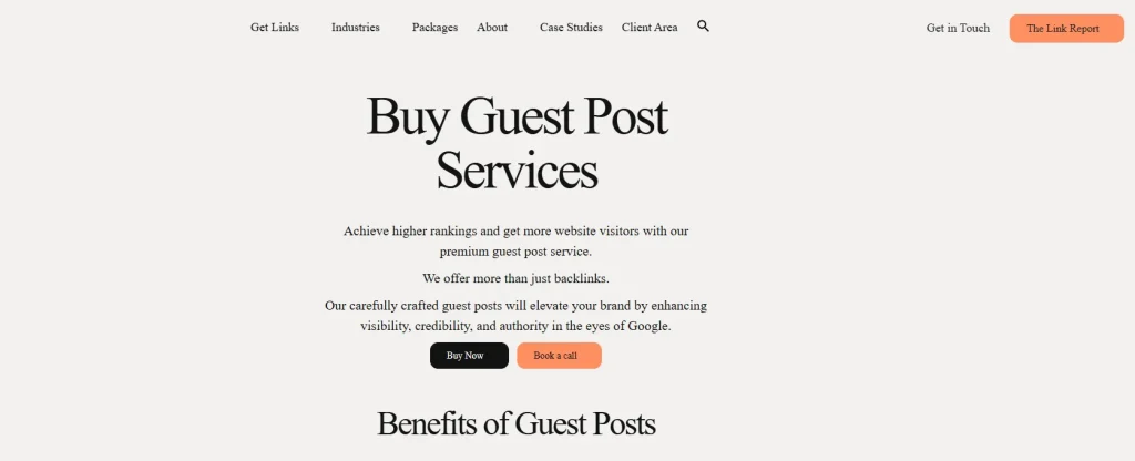 Homepage of Get Me Links