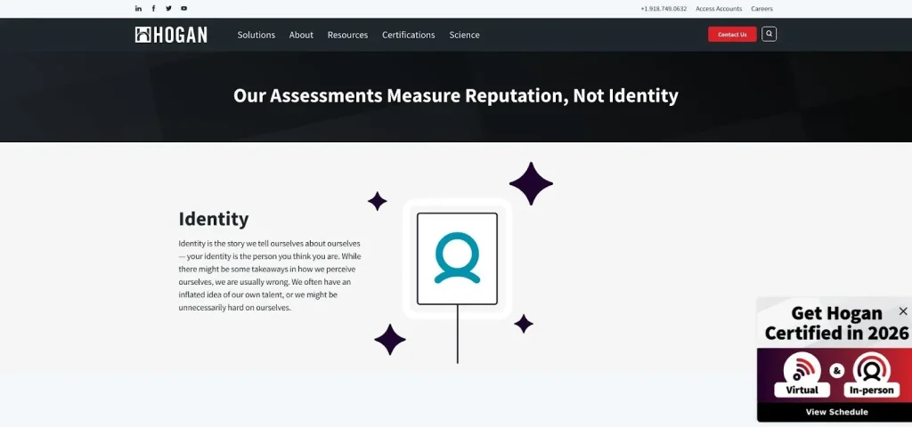 Hogan Assessments Suite Screenshot Showing HPI, HDS, and MVPI