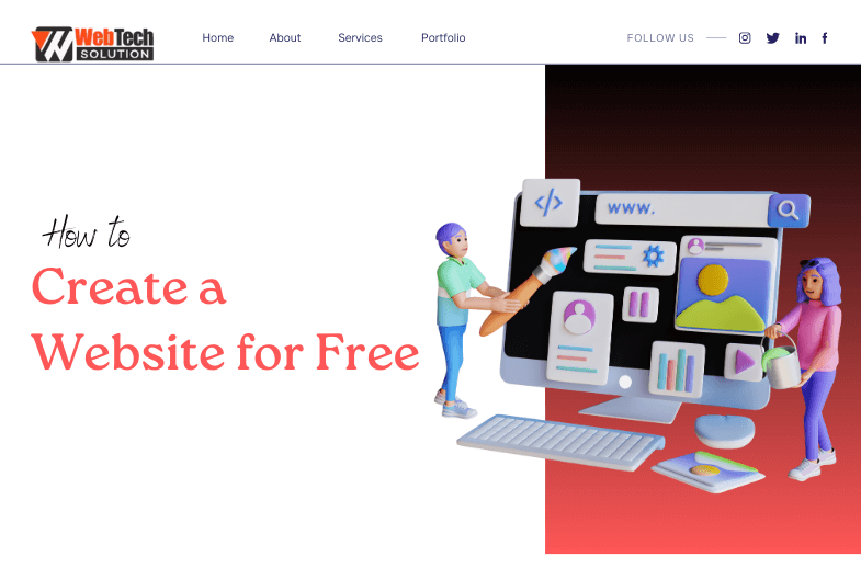 can you create a web page for free
