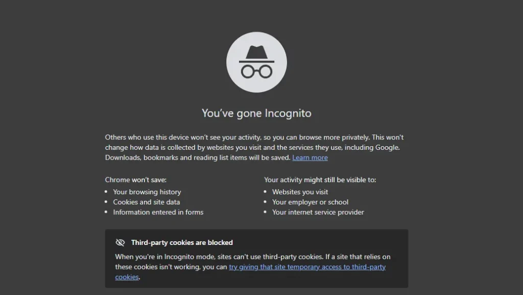 Incognito Mode