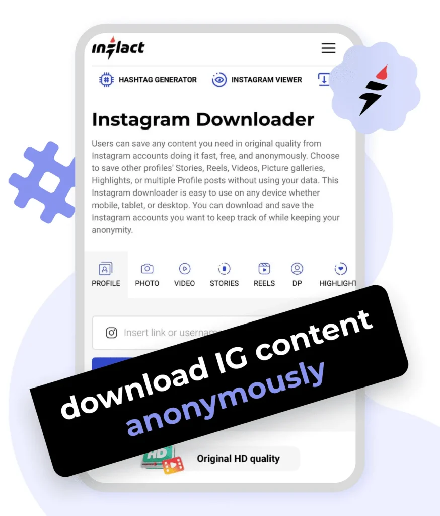 Anonymous IG downloader