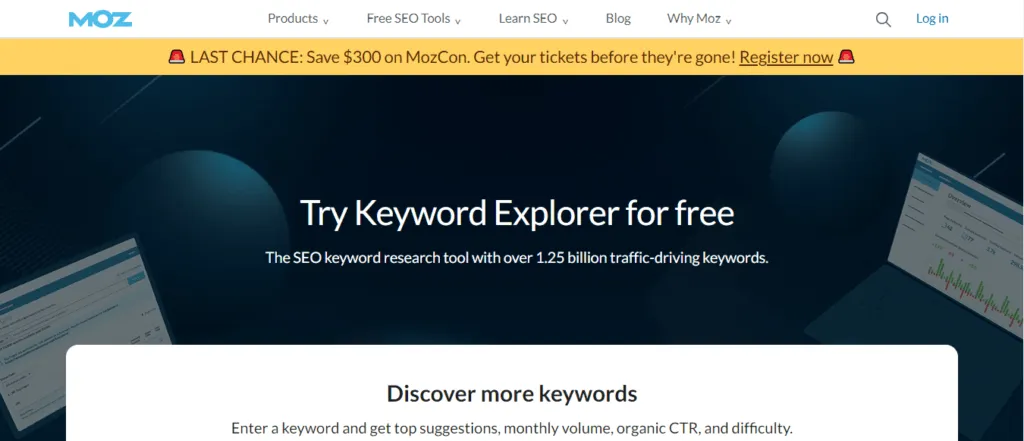 moz Keywords Explorer