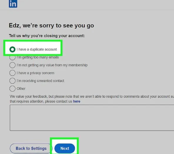 Pick a reason for leaving the platform