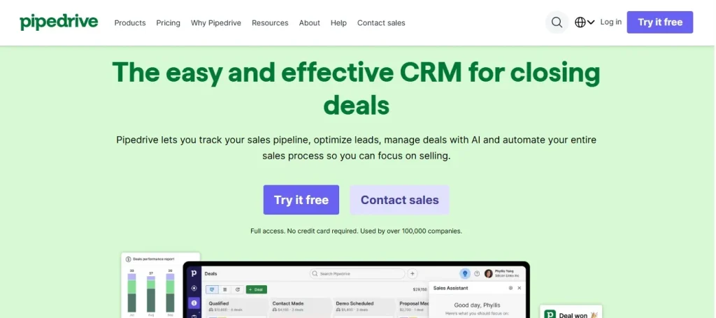 Pipedrive - Visual Sales Pipeline That Just Makes Sense