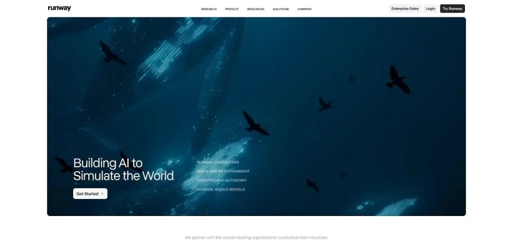 Runway ML Gen-4.5 Browser Production Studio Screenshot