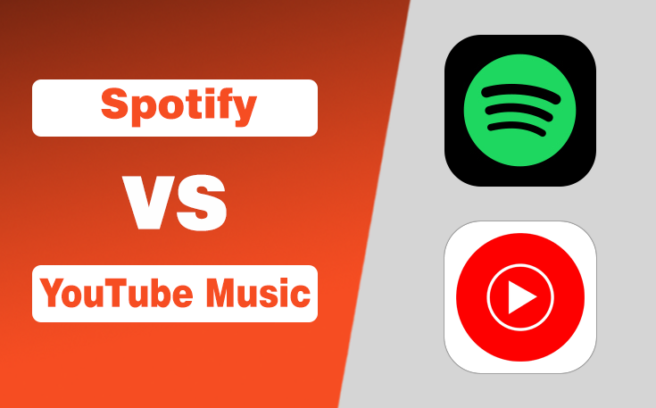 Spotify vs YouTube Music audio streaming comparison banner