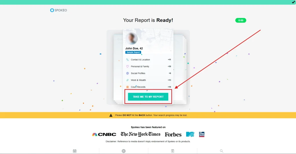 Step 10 showcasing how to use spokeo (Step by Step)