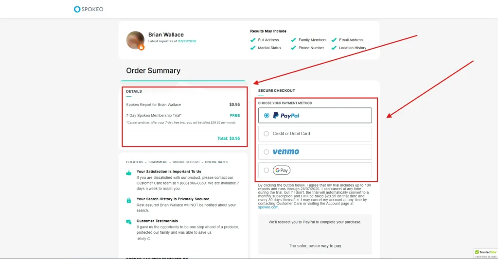 Step 12 showcasing how to use spokeo (Step by Step)