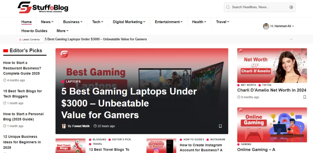 Stuffablog - A Digital Lifestyle Blog