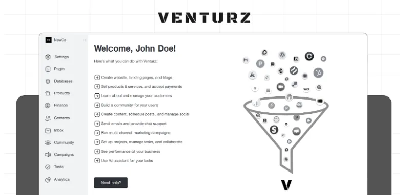 Venturz – Best All-in-One Platform for Startups and Entrepreneurs