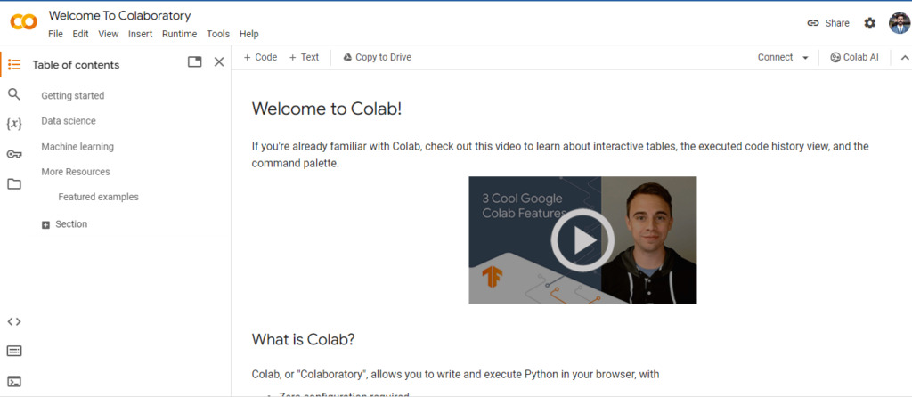 Google Collaborate (Colab)
