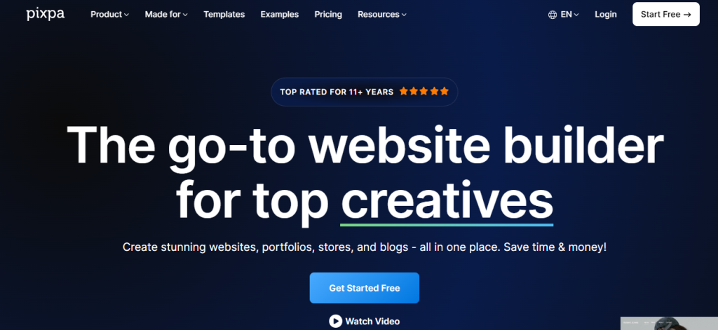Pixpa – Best for Creatives and Portfolios