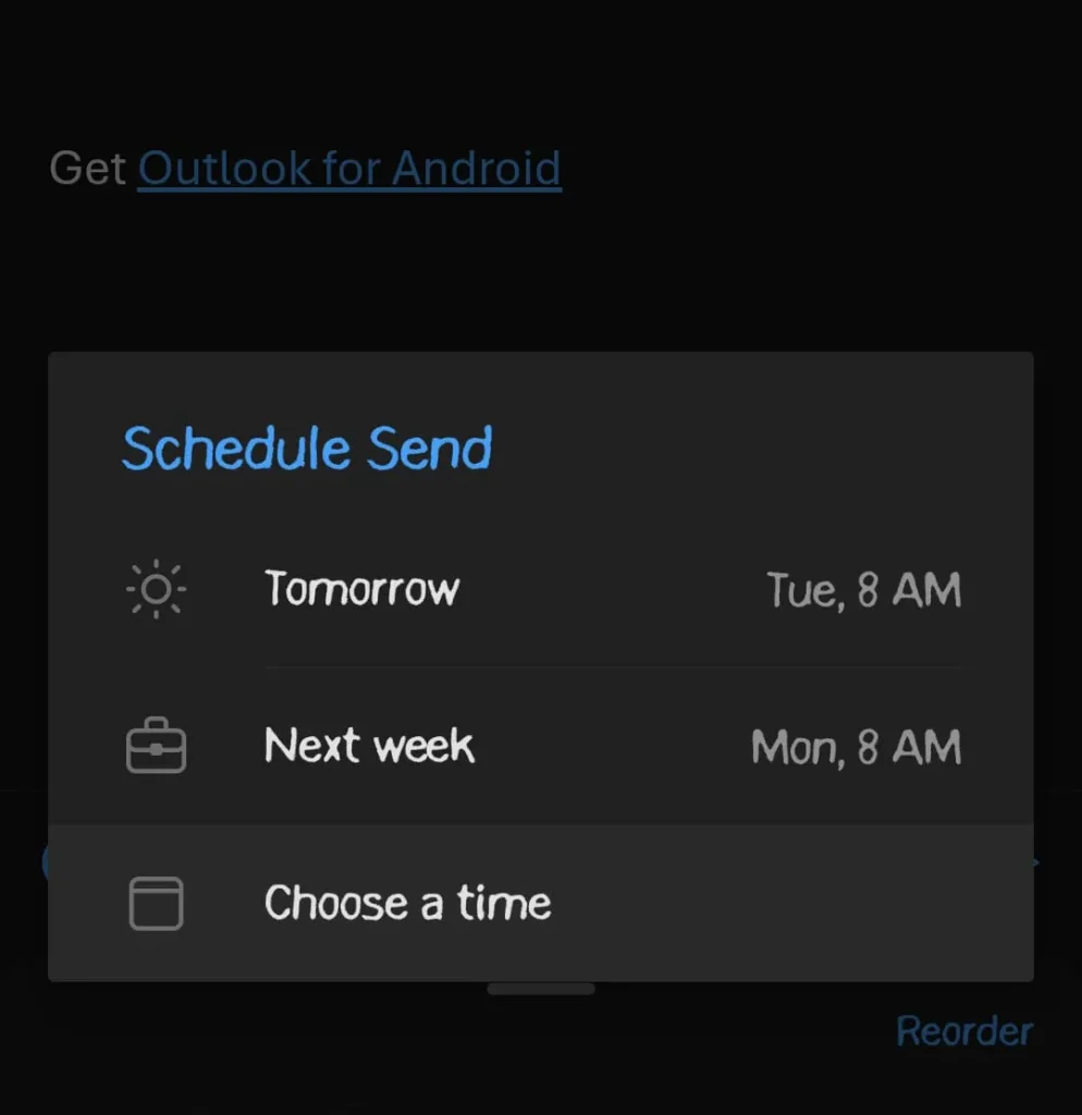 open the scheduling window