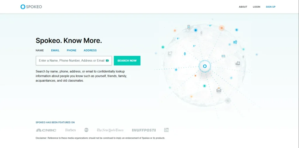 start searching on Spokeo