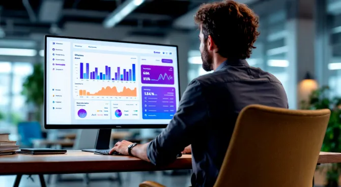 SEO Expert Analyzing Website Traffic
